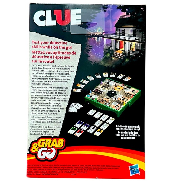 Clue Grab & Go Game by Hasbro - Picture 2 of 2